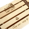 thumbnail image 1 of Caja De Vino, Caja De Regalo De Vino Inodoro, Capacidad Para 2 Botellas, Madera Práctica Con Mango Portátil Para Almacenamiento, 1 of 7