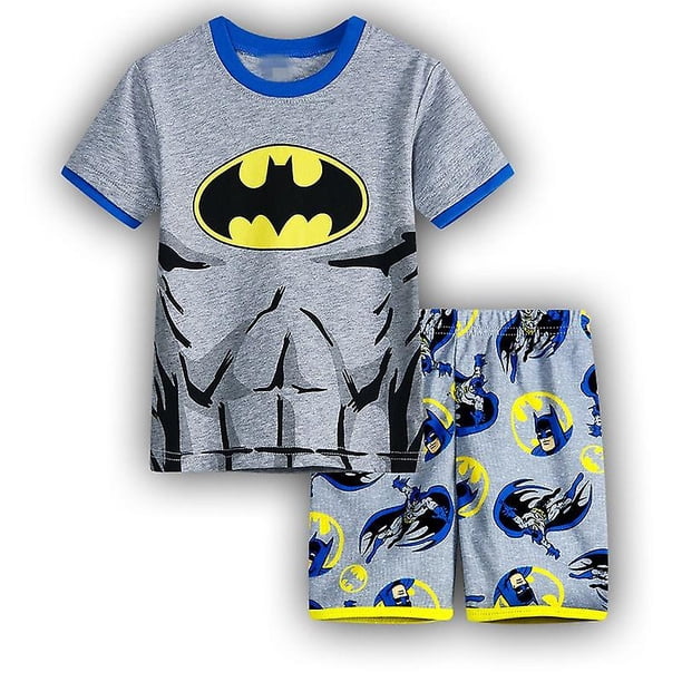 Ropa de superhéroe de Marvel para niños, camiseta de manga corta de verano, pantalones cortos, conjunto de pijama, ropa de dormir