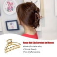 thumbnail image 4 of maskred Fashion Claw Clips Large Simple Style Handy Simple Style Sturdy Exquisite Accessories Barrettes for Women KC Gold/Arc 1Set, 4 of 6