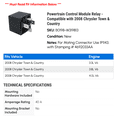 thumbnail image 2 of Powertrain Control Module Relay - Compatible with 2008 Chrysler Town & Country, 2 of 2