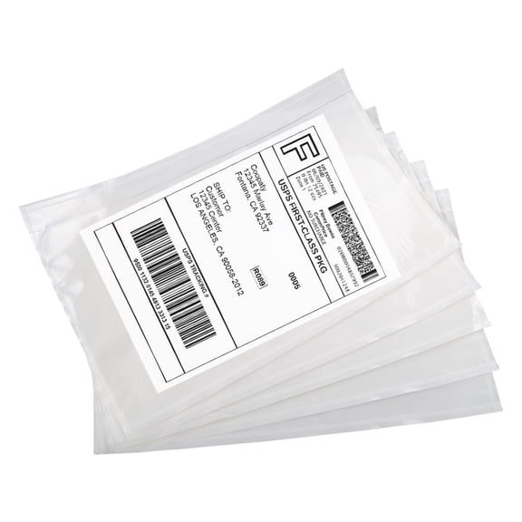 NefLaca 7.5" x 5.5" Clear Packing List Envelopes Pouches / Shipping Label Sleeves (200 Pack)