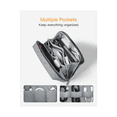 thumbnail image 2 of Travel Electronic Storage Bag Data Cable Charger Mobile Power Cable 3C Accessories Storage Bag Grey polyester, 2 of 7