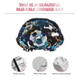 thumbnail image 4 of Football Shower Cap, Reusable Bath Hair Hat for all Hair Lengths Hair Cover with Elastic Band Double Waterproof Layers Bathing Hat, 4 of 5