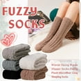 thumbnail image 2 of Womens Fuzzy Socks Soft Warm Fluffy Socks Winter Sleep Thermal Plush Casual Cozy Home Socks, 5 Pairs, 2 of 6