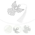 thumbnail image 4 of ORDDIART Stainless Steel Tassel Bookmark for Students 6Pcs 2.75X2.55X0.08Inch, 4 of 6