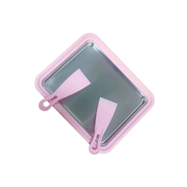 Guardoinrt Machine à Crème Glacée Machine à Crème Glacée Roulée pour Gelato Sorbets Vert Rose 26x21x3.2cm