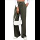 thumbnail image 3 of Pantalones Deportivos Casuales para Mujer, de Pierna , Holgados, con Cordón Ajustable, Cintura Alta, Elásticos y Bolsillos. Verde XL, 3 of 10
