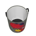 thumbnail image 3 of Goofa Dinosaur Super Hero Cartoon Printed Circular Hamper,Laundry Basket with Handles,Storage Baskets Foldable,Large Capacity Laundry Hamper-Small, 3 of 8