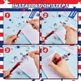 thumbnail image 7 of 9Pcs USA Flag Star DIY Beaded Pen Set, 9ML Patriotic Red White Blue Silicone Bead Pen Kit, Refillable Sturdy for Office Desk Stationery, 4th of July Independence Day Holiday Gift, 7 of 7