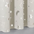 thumbnail image 4 of Clearance! Blackout Curtains for Kids Bedroom Nursery,Foil Shiny Big Star and Moon Room Darkening Space Theme Window Curtain for Boys Baby 63x52inches Beige, 4 of 8
