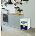 thumbnail image 3 of Corona Mini Beer Fridge with Freezer, 2.4 Cu. Ft, 70L Capacity White & Blue Compact Beverage Cooler, 3 of 15