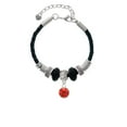 thumbnail image 2 of Delight Jewelry 10mm Red Crystal Drop Big Sister Celtic Knot Leather Bead Bracelet, 7"+2" Extender, 2 of 4