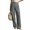 Dark Gray, variant on Women's High Waisted Wide Leg Pants Double Button Front Pleated Trousers with Pockets for Office Work Casual