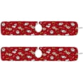 thumbnail image 3 of Coolnut Christmas Santa Bear 2PCS Kitchen Faucet Mat Bathroom Faucet Mat Sink Kitchen Faucet Sinkmat Faucet Splash Catcher Faucet Mat Dish Drying Mat Sink Mat for Kitchen Sink 30x5in, 3 of 7