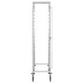 thumbnail image 3 of vidaXL Kitchen Trolley for 16 Trays 15"x21.7"x64.2" Stainless Steel, 3 of 6