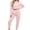 Pink, variant on Women's 2 Piece Outfits Fall Winter Jogger Suits Long Sleeve Crop Tops and Sweatpants Comfy Loungewear Sets with Pockets Casual Tracksuit Red