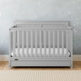 Graco Hadley 5in1 Convertible Baby Crib with Drawer, Pebble Gray
