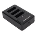 thumbnail image 4 of NP BX1 Camera Battery Charger, over Discharge Protection Battery Indicator USB Charger Black Triple Charger  for RX100M7 for X400HX90 for M3 for M6 for RX1R, 4 of 7