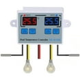 thumbnail image 2 of 110-220V Digital Dual Temperature Controller LED Celsius Thermostat Regulator Heating Cooling Temperature Control with Waterproof Probes for Cooler Heater, 2 of 8