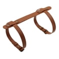 thumbnail image 2 of Correa de PU ajustable para esterilla de yoga, cinturón de hombro multiusos para transportar esterilla de yoga y marrón claro, 2 of 8