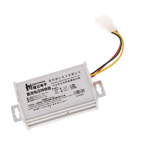 Fuente de Alimentación Inversor Convertidor de Energía 10A DC 36V-72V a DC 12V Sunnimix Convertidor DC a DC Buck