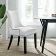thumbnail image 2 of Side Dining Chair, Rivet Nailhead, White, Fabric, Kitchen Cafe Bistro Hospitality Restaurant, Modern Contemporary HB32924, 2 of 8