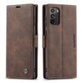 thumbnail image 1 of 1pc Flip Case For Samsung Galaxy S23 S22 Ultra Note 10 Note 20 Ultra Retro Magnetic Card Artificial Leather Wallet, 1 of 5
