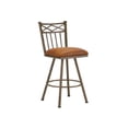 thumbnail image 2 of Iron Mountain 1103130 Alexander Swivel Bar Stool- 30 in. Seat Height - Black, 2 of 4