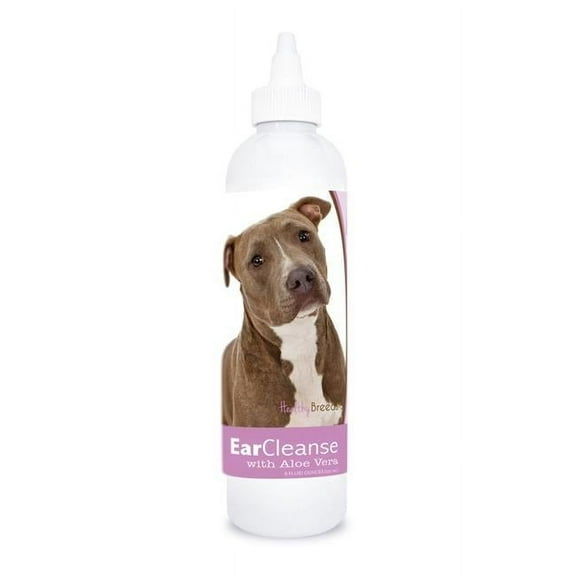 Healthy Breeds 840235198710 8 oz Pit Bull Ear Cleanse with Aloe Vera Sweet Pea & Vanilla