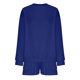 thumbnail image 5 of ICHUANYI Clearance Women Fashion Round-Neck Blouse Long Sleeve Tops Sweatshirt Shorts Casual Suit Sets(Dark Blue, XXL) ICHUANYI WER2023080913274, 5 of 7