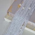 thumbnail image 2 of Cortina de cuentas decorativa para el hogar, color blanco, 100 x 200 cm, poliéster, 2 of 5