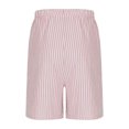 thumbnail image 5 of Juslio Shorts for Girls Striped Breathable Solid with Pockets Linen Shorts Casual Elastic Waist Shorts Sizes 5-6, 5 of 9