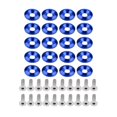 thumbnail image 1 of Aluminum Bumper Fender Washer Bolt Engine Bay Dress Up Kit 20 Pieces Blue, 1 of 5