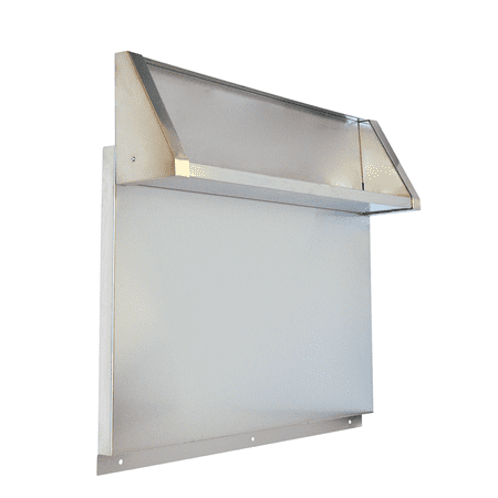 Whirlpool - Backguard with Shelf for Ranges and Cooktops - Stainless steel
