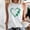 White, variant on WXLWZYWL Womens St. Patrick's Day Tank Tops Round Neck Graphic T Shirts Loose Fitted Casual Sleeveless Summer Tops