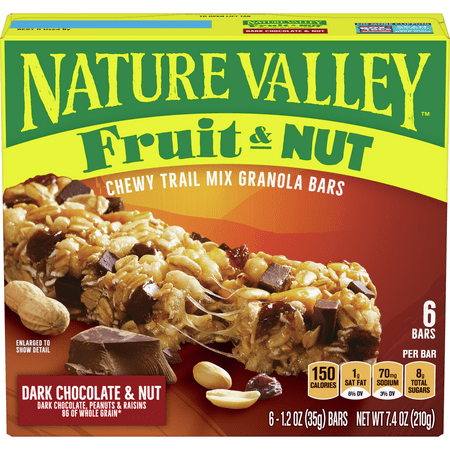 UPC 016000407619 product image for Nature Valley Chewy Granola Bar Trail Mix Dark Chocolate & Nut 6 Bars | upcitemdb.com