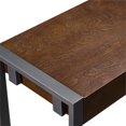 thumbnail image 4 of Holly and Martin Macen Transitional Console in Dark Tobacco and Gunmetal Gray, 4 of 11