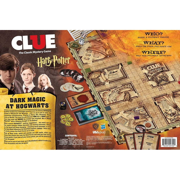 Hasbro Clue Harry Potter Edition – Mystery-Brettspiel Für 3–5 Spieler, Ab 8 Jahren