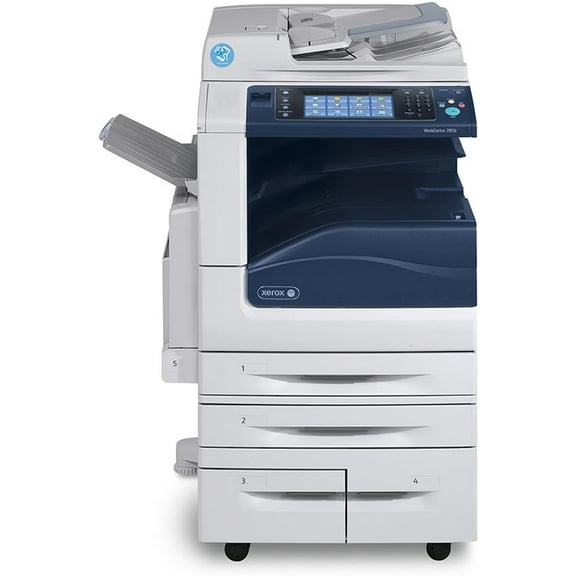 Xerox WorkCentre 7855i Color Laser Multifunction Printer – 55 PPM, Copy, Print, Scan, Auto Duplex, Network, Tabloid/Ledger, High-Capacity Trays
