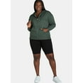 thumbnail image 4 of Terra & Sky Women’s Plus Size Zip Front Fleece Hoodie Jacket, 4 of 4