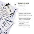 thumbnail image 3 of Lantern Press 1000 Piece Jigsaw Puzzle, Calvert County, Maryland, Latitude and Longitude, 3 of 5