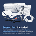 thumbnail image 3 of LUXE Bidet NEO 320 - Hot and Cold Water, Self-Cleaning, Dual Nozzle, Non-Electric Bidet Attachment for Toilet Seat, Adjustable Water Pressure, Rear and Feminine Wash, Lever Control (White), 3 of 10