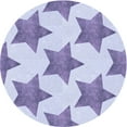 thumbnail image 1 of Ahgly Company Indoor Round Patterned Heavenly Blue Area Rugs, 3' Round, 1 of 6