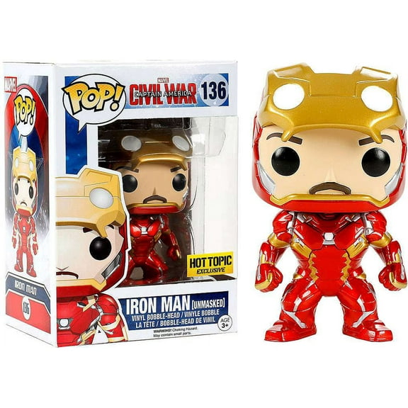 Funko POP! Marvel Iron Man Vinyl Bobble Head [Civil War, Unmasked]