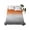 Gray Orange, variant on Burnt Orange Gray Ombre Flat Sheets Only Queen Size, Soft Breathable Bed Top Sheets for Mattress, Modern Gradient Abstract Art Luxury Bedding Flat Sheets for Home Hotel Bedroom Bed Protection