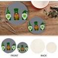 thumbnail image 4 of GZHJMY St.Patrick's Day Gnome Round Trivets Pot Holders 2 Pcs, Heat Resistant Cotton Thread Weave Trivets for Hot Dishes, Cooking, Baking, Farmhouse, Kitchen Decor for Kitchen Pans Bowl Teapot, 4 of 7