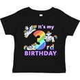 thumbnail image 3 of Inktastic It's My 3rd Birthday Unicorn Boys or Girls Toddler T-Shirt, 3 of 5