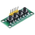 thumbnail image 5 of 4 Pin Keyboard Module 4 Independent Buttons Keypad Control Switch for Electronic Experiment, 5 of 5
