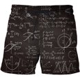 thumbnail image 2 of Bañador de verano para hombre, pantalones cortos de playa de secado rápido, fórmula matemáticas, tabla de surf Fivean unisex, 2 of 2
