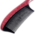 thumbnail image 2 of Onedor Handmade 100% Natural Wood Anti-Static Wood With Buffalo Horn Scent Natural Hair Detangler Wooden Comb (Violet Wood Buffalo Horn Fine Tooth with Thickening Handle), 2 of 5